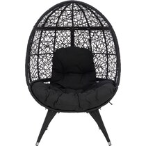 noah black egg chair   