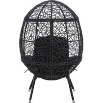 noah black egg chair   