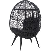 noah black egg chair   