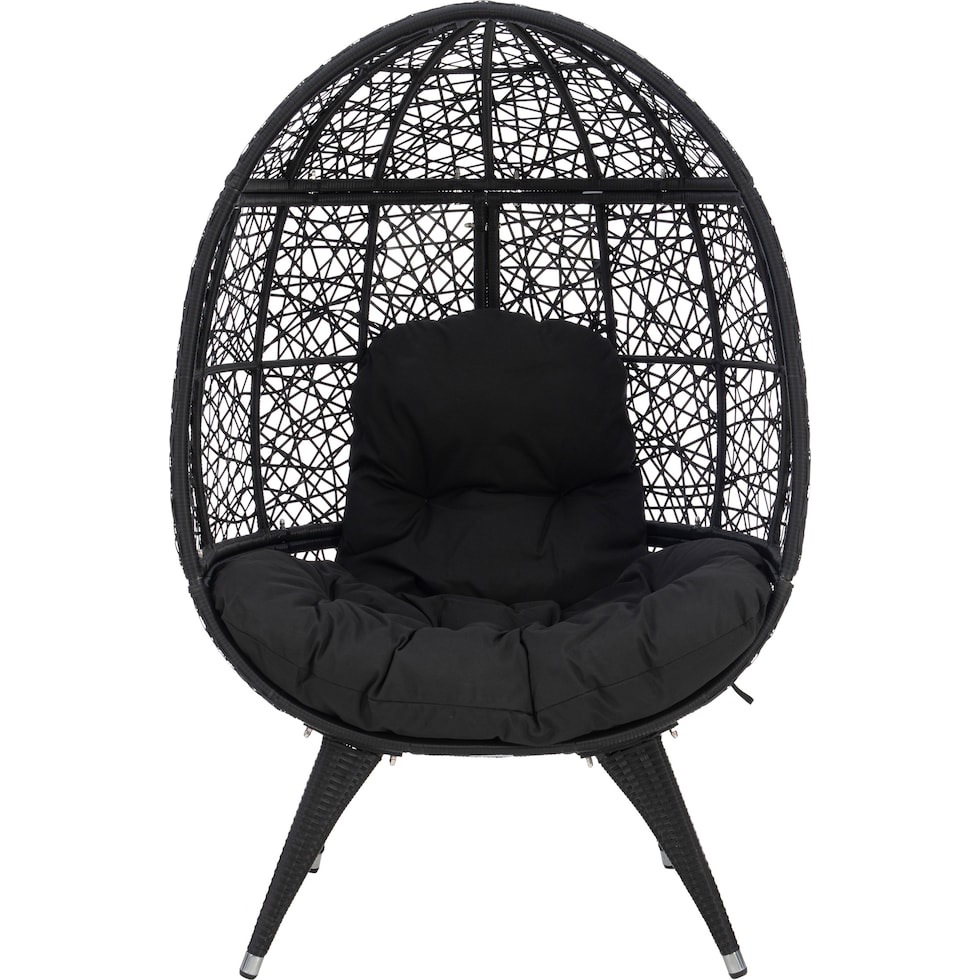 noah black outdoor chair   