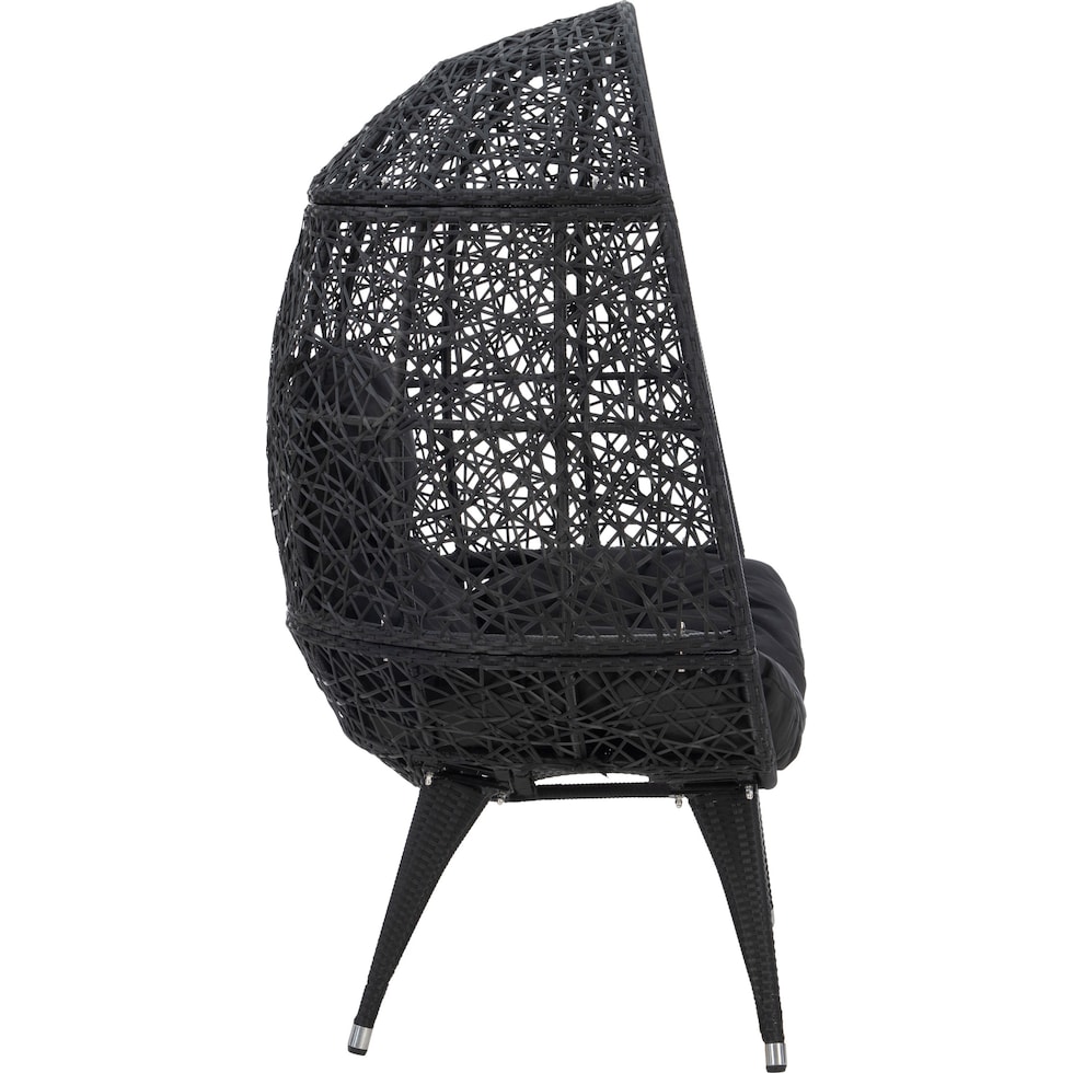 noah black outdoor chair   