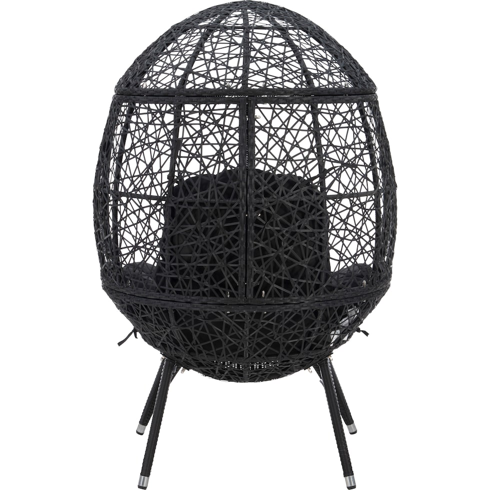 noah black outdoor chair   