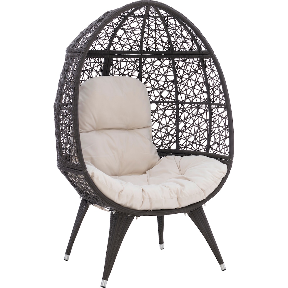 noah dark brown outdoor chair   