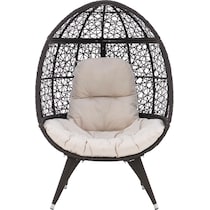 noah dark brown outdoor chair   