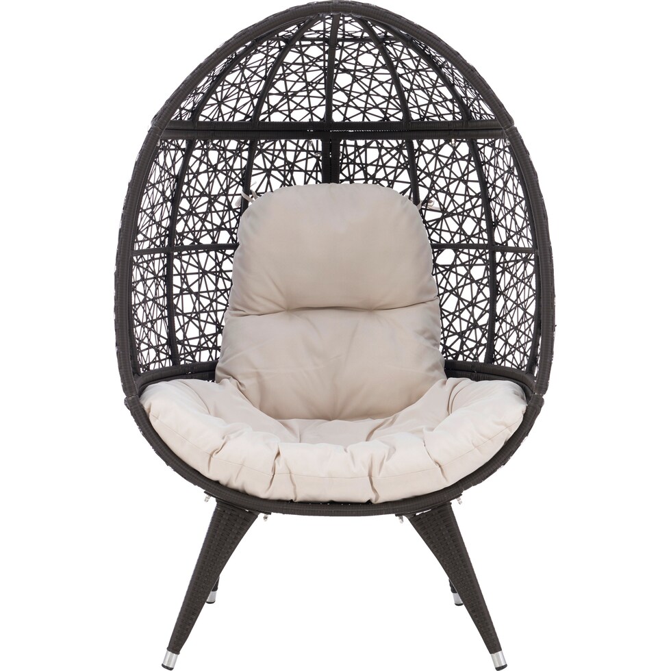 noah dark brown outdoor chair   