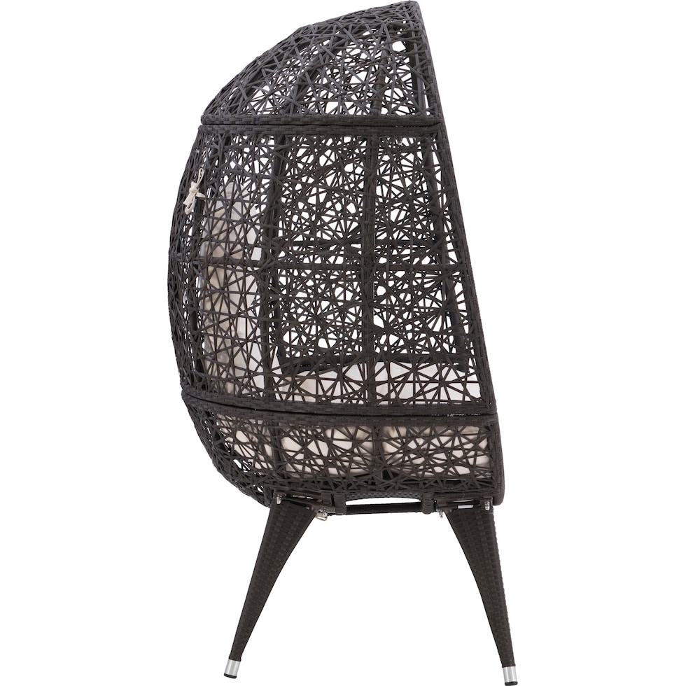 noah dark brown outdoor chair   