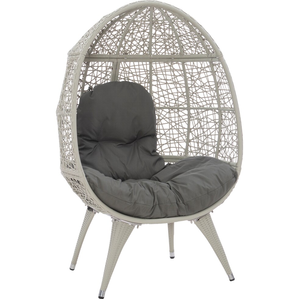 noah gray egg chair   