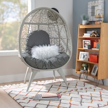 noah gray egg chair   