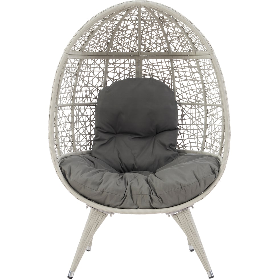 noah gray egg chair   