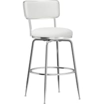 noelle white bar stool   