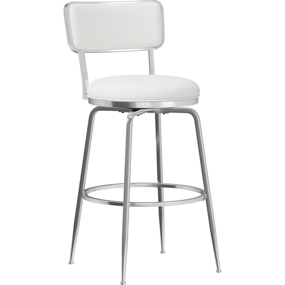 noelle white bar stool   