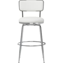 noelle white bar stool   