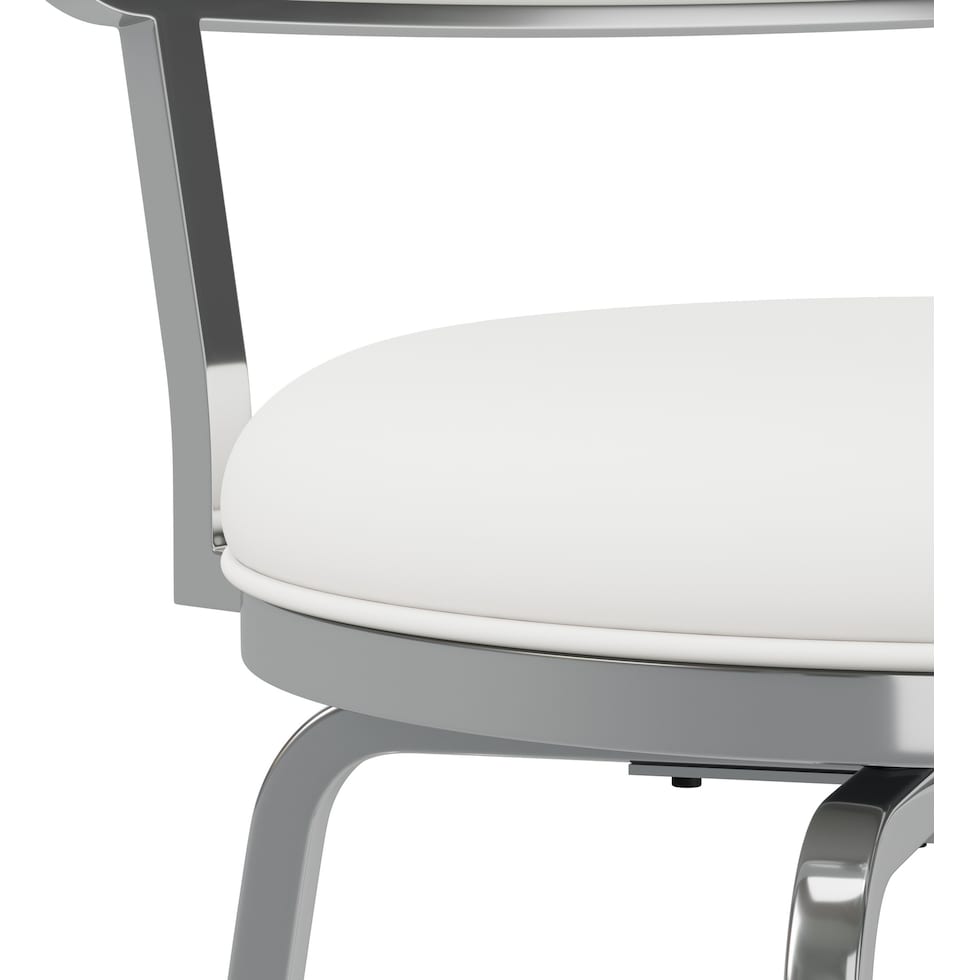 noelle white bar stool   