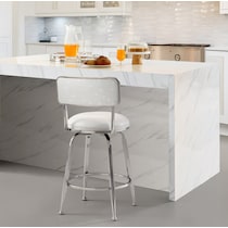 noelle white counter height stool   