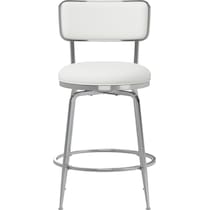 noelle white counter height stool   