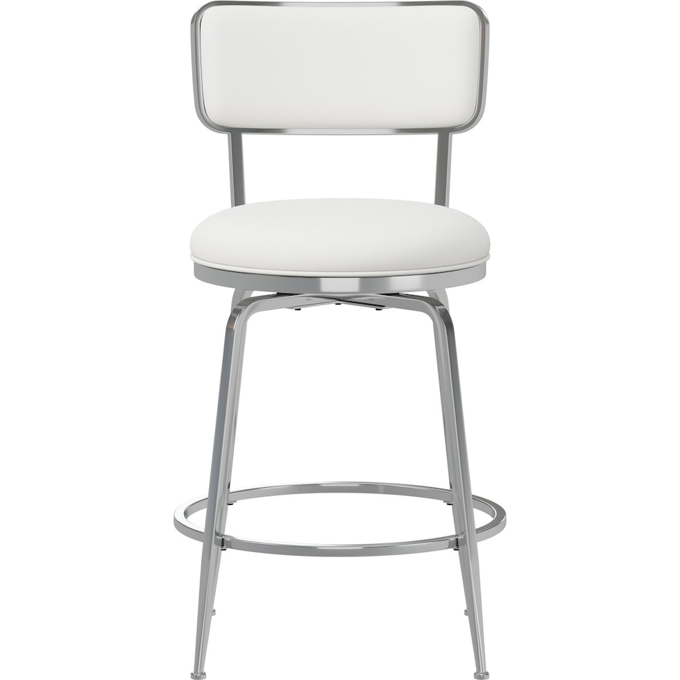 noelle white counter height stool   