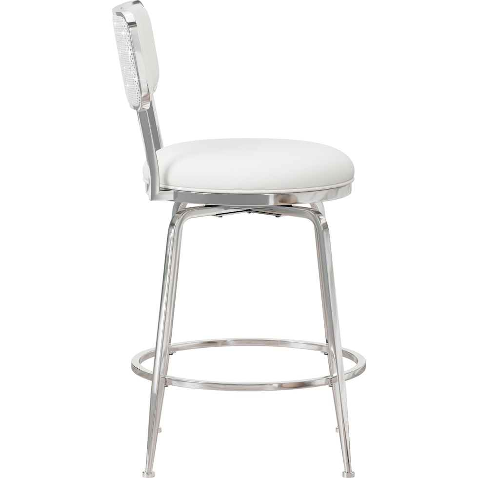 noelle white counter height stool   