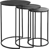 noellie dark brown nesting tables   