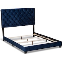 noen blue queen bed   