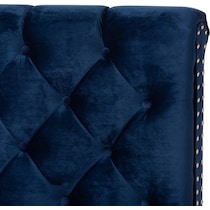 noen blue queen bed   