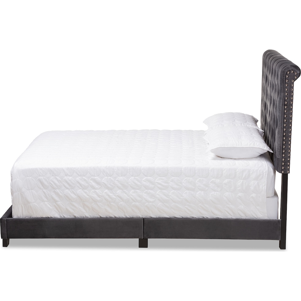 noen gray full bed   