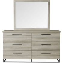 nolan gray dresser and mirror   