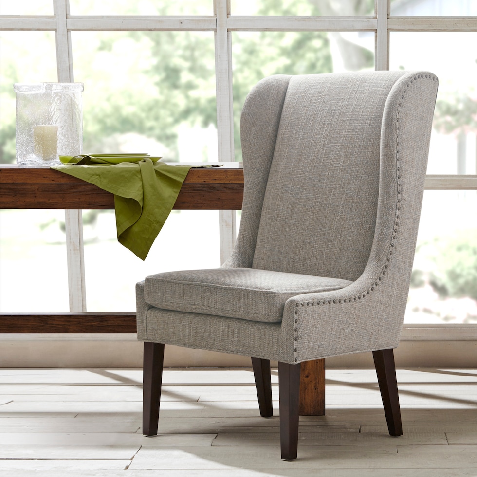 nome gray dining chair   