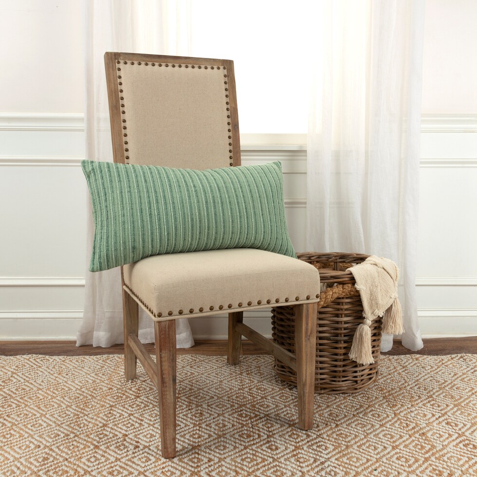 norah green accent pillow   