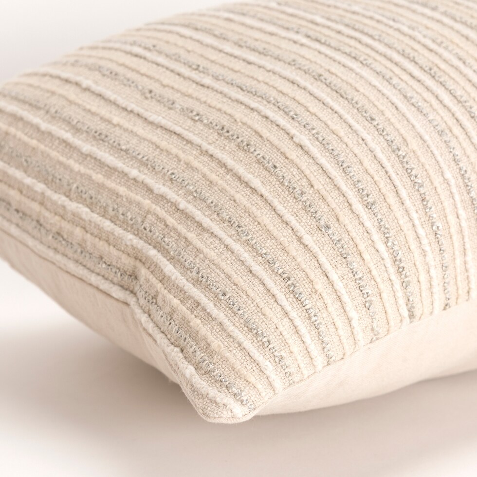 norah neutral accent pillow   