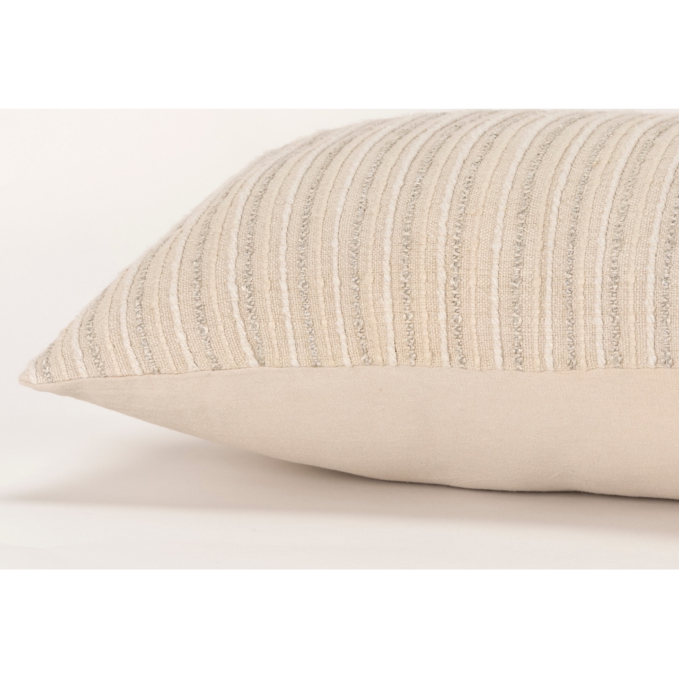norah neutral accent pillow   