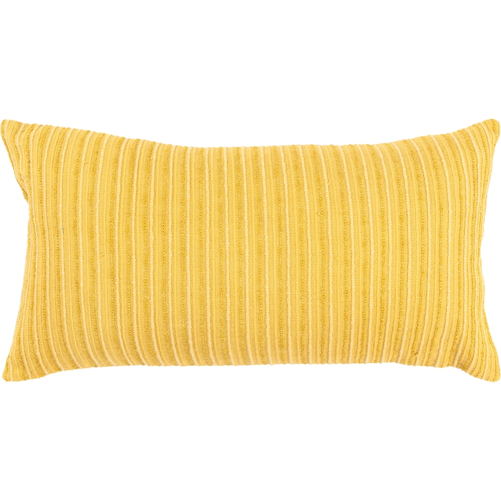 norah yellow accent pillow   