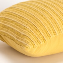 norah yellow accent pillow   