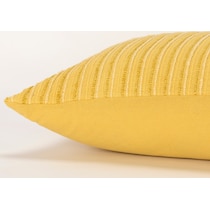 norah yellow accent pillow   