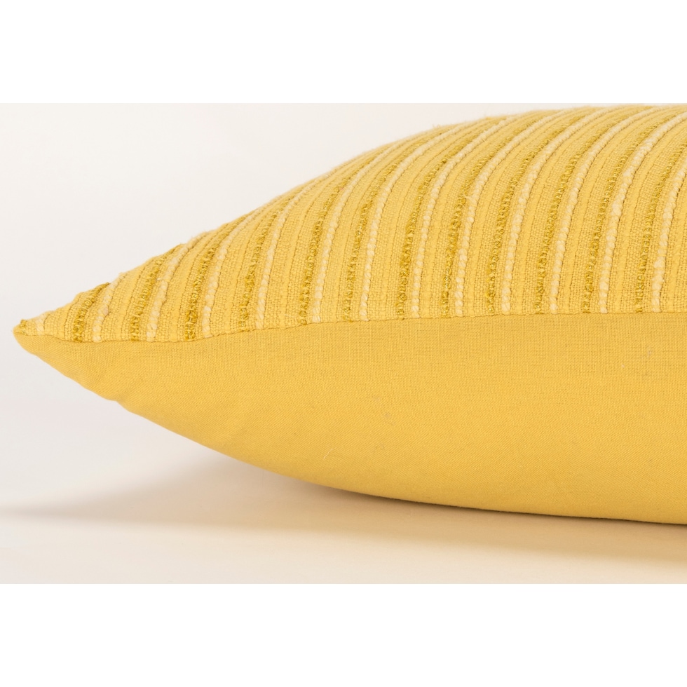 norah yellow accent pillow   