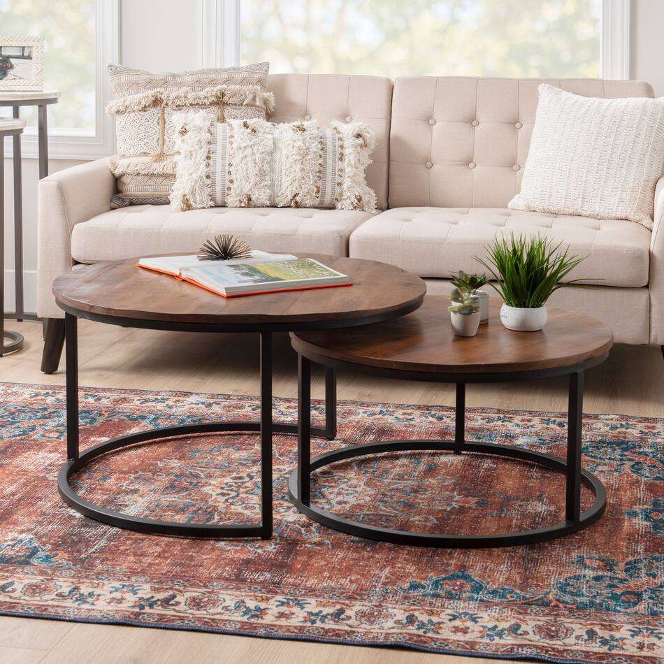 Norfolk Set of 2 Nesting Coffee Tables Value City Furniture