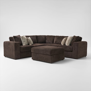 Nori 3-Piece Sectional and Ottoman