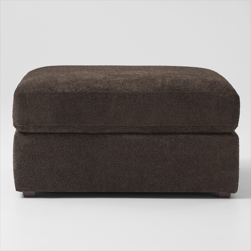 nori dark brown ottoman   