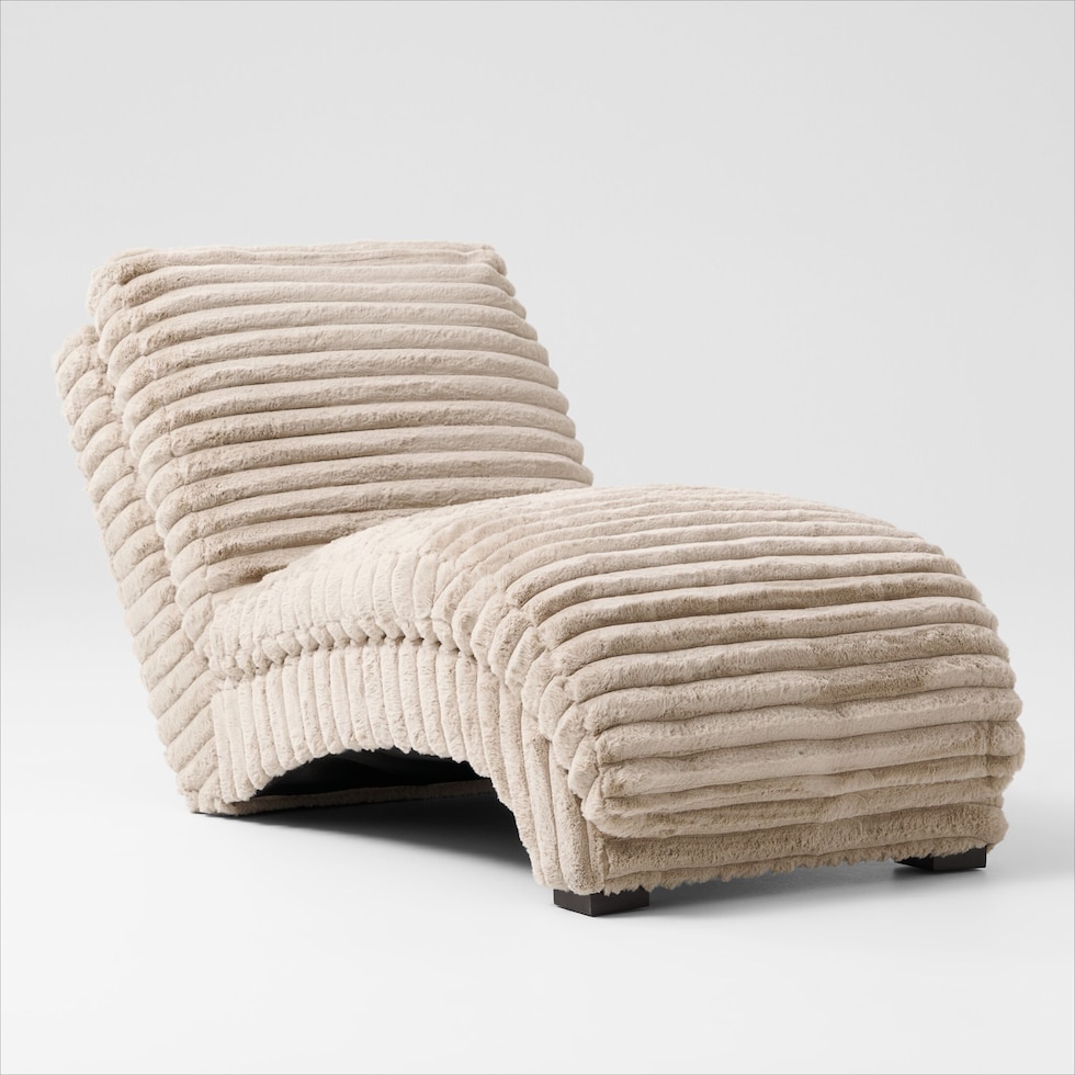 nori light brown chaise   