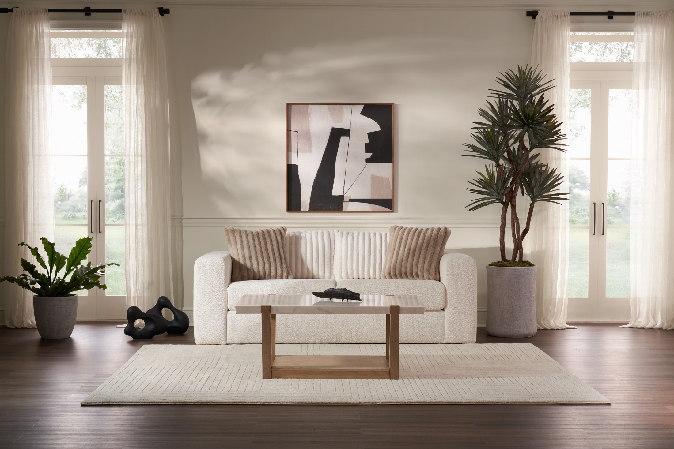 Nori 3-Piece Sectional and Ottoman Set | Value City Furniture