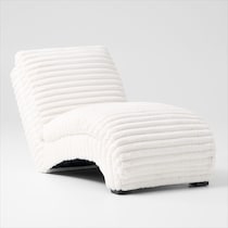 nori white chaise   