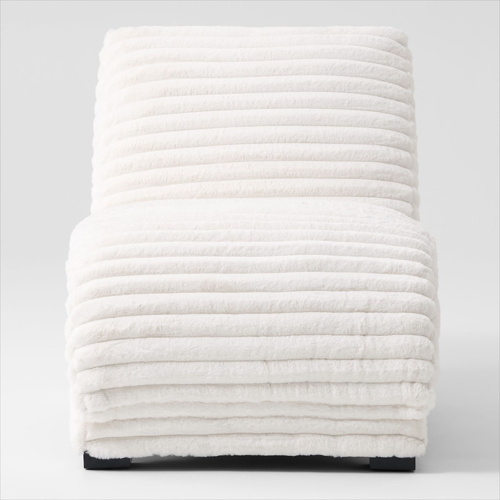 nori white chaise   