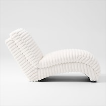 nori white chaise   