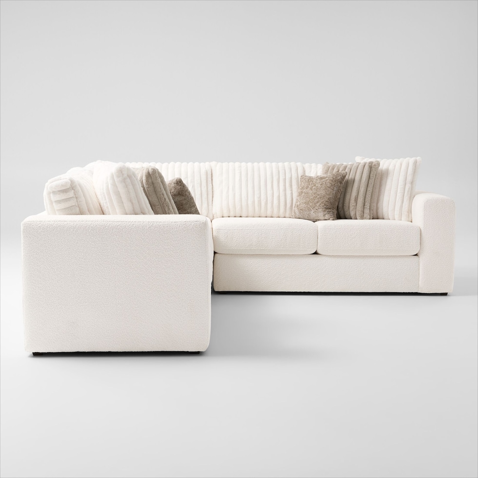 nori white sectional   
