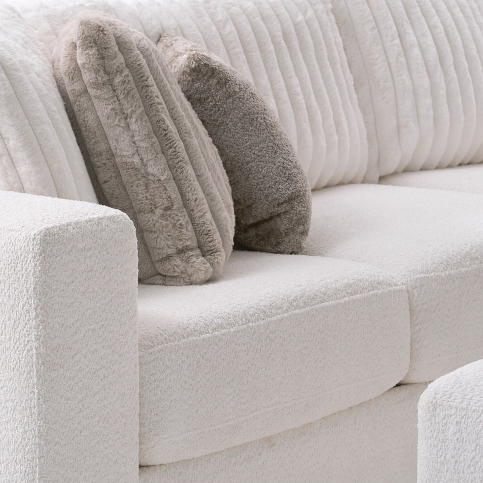 nori white sectional   