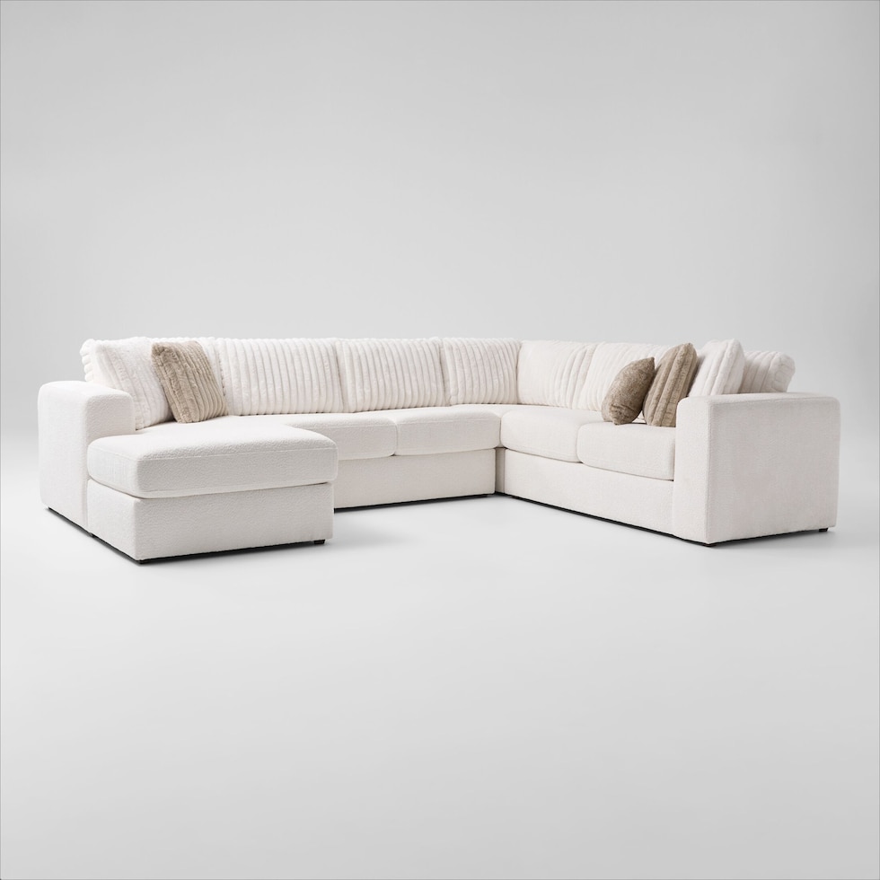 nori white sectional   