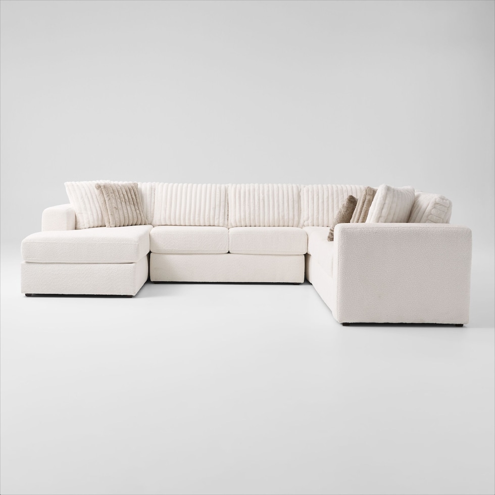 nori white sectional   