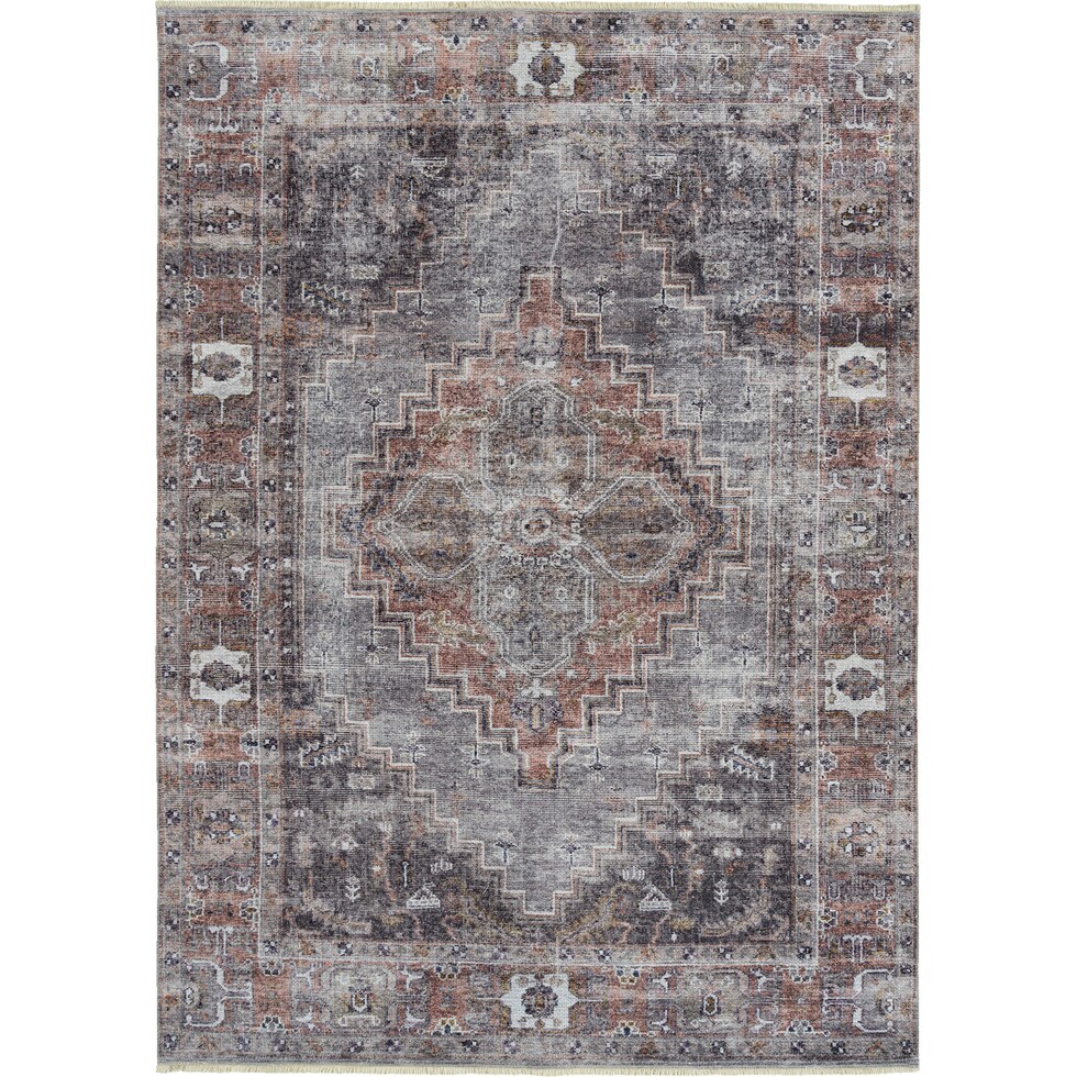 norland gray area rug  x    