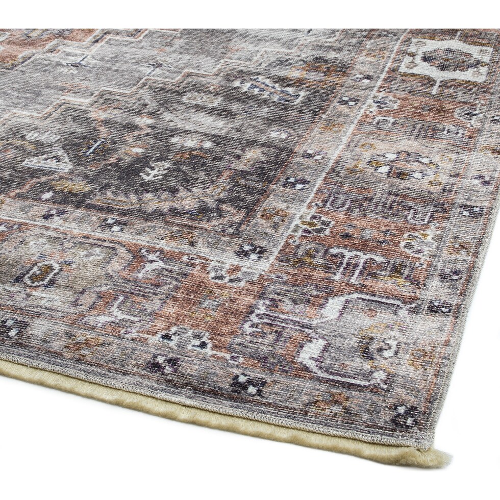 norland gray area rug  x    