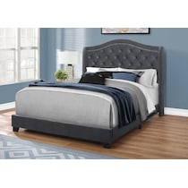 norma gray queen bed   