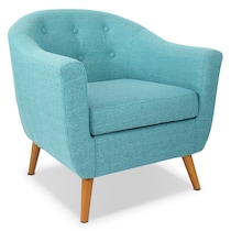 norman blue accent chair   